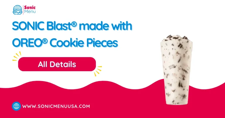 SONIC Blast® made with OREO® Cookie Pieces