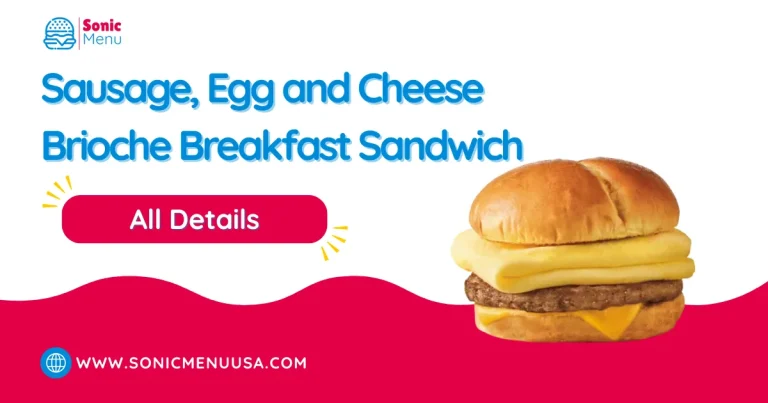 Sausage, Egg and Cheese Brioche Breakfast Sandwich